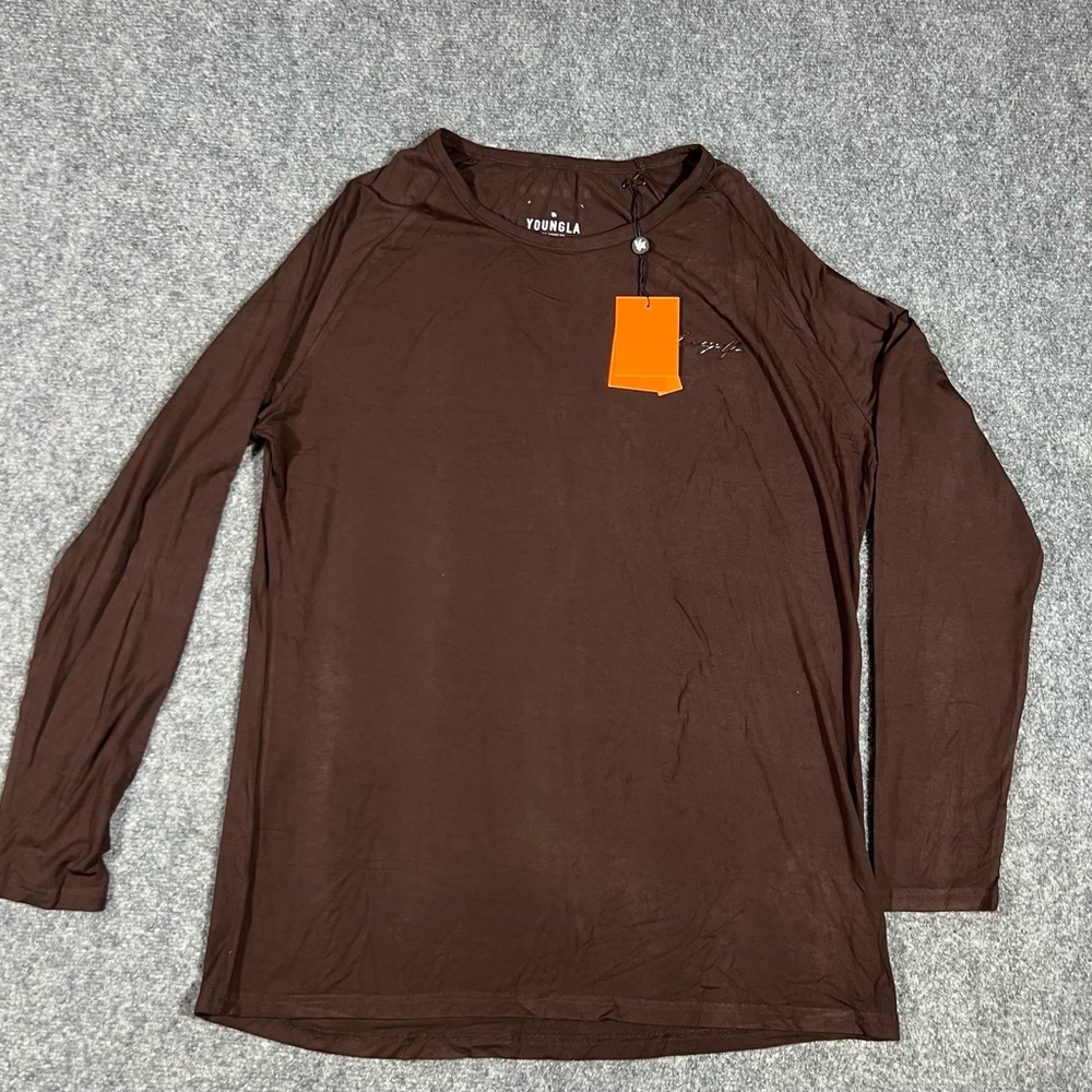 YoungLA Los Ángeles woman’s Brown Long Sleeve Cotton